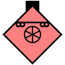 Train-station map icon