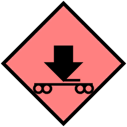 Hostile rail-transport map icon