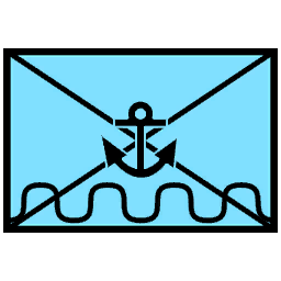 Friendly marine map icon