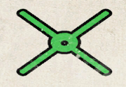Reference-point map icon