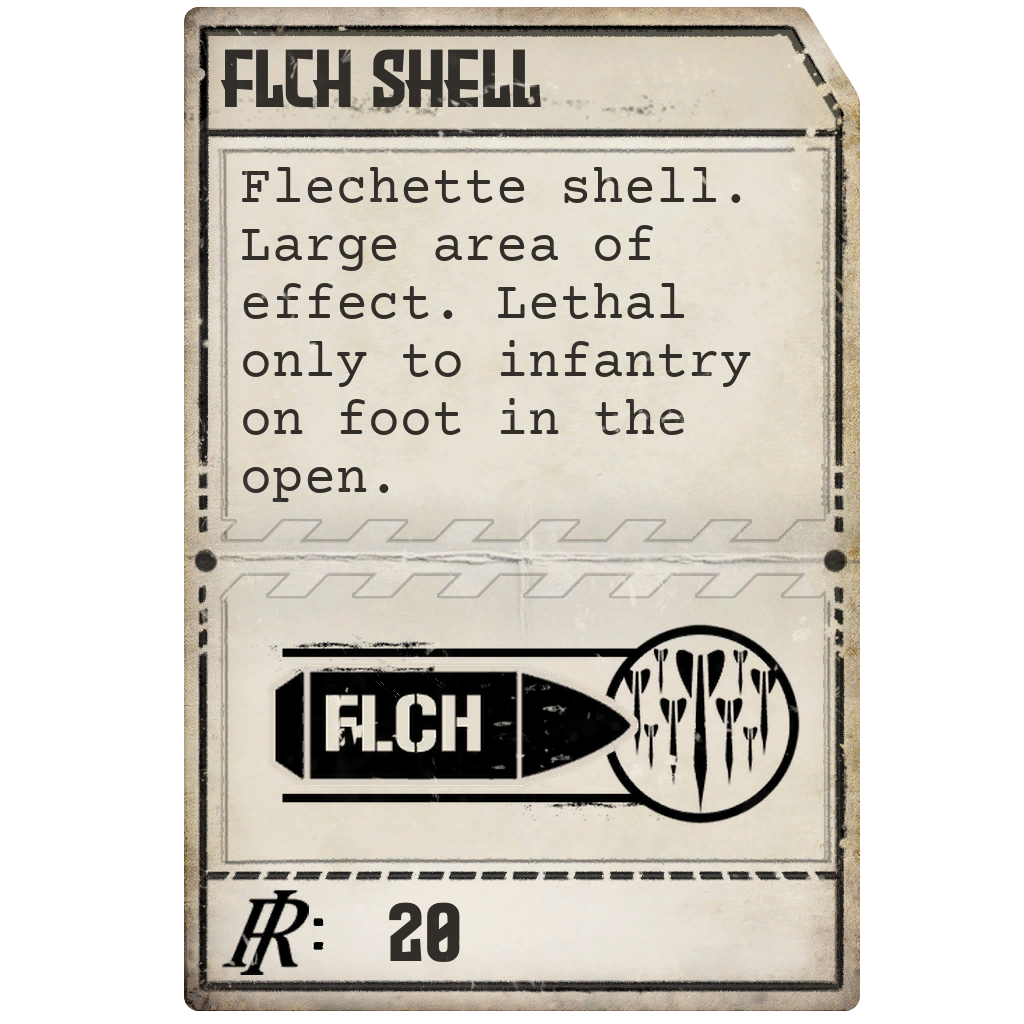 Flechette punchcard