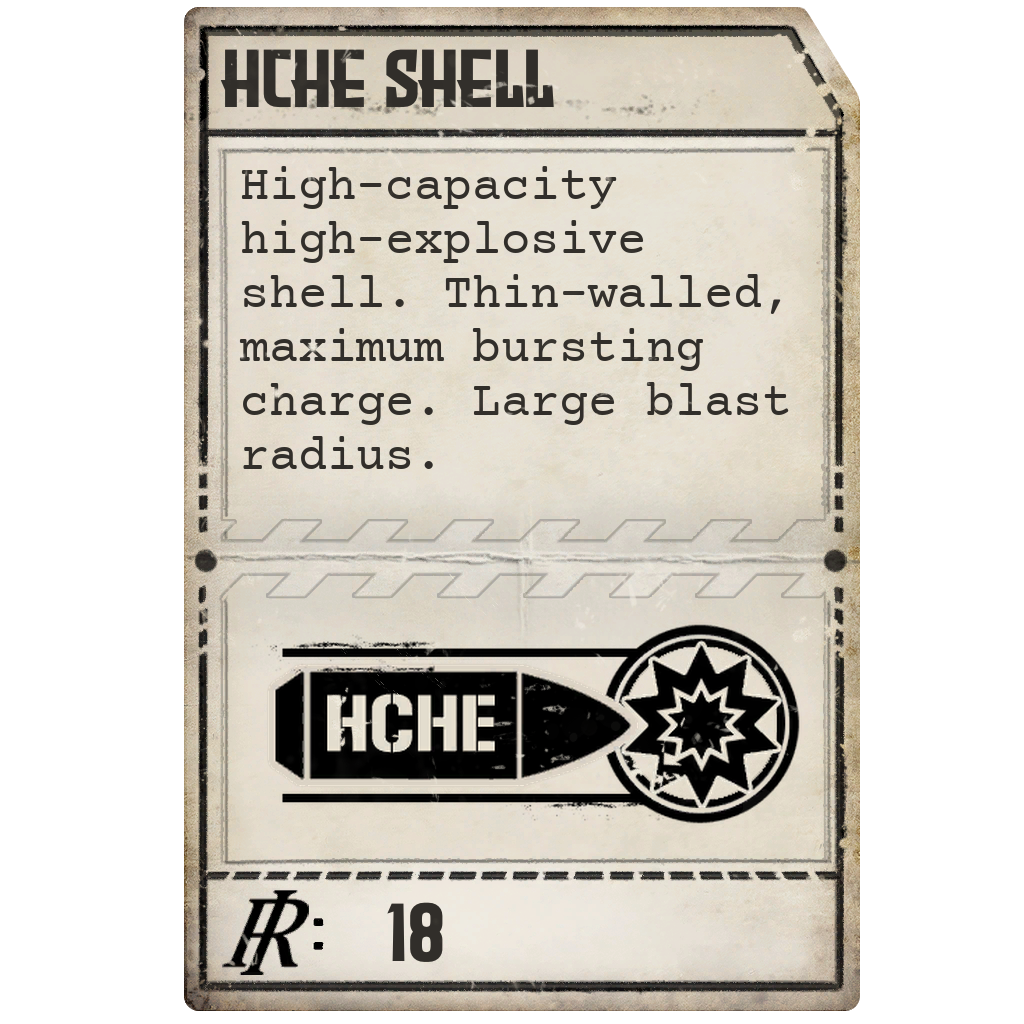 High-Capacity High-Explosive punchcard