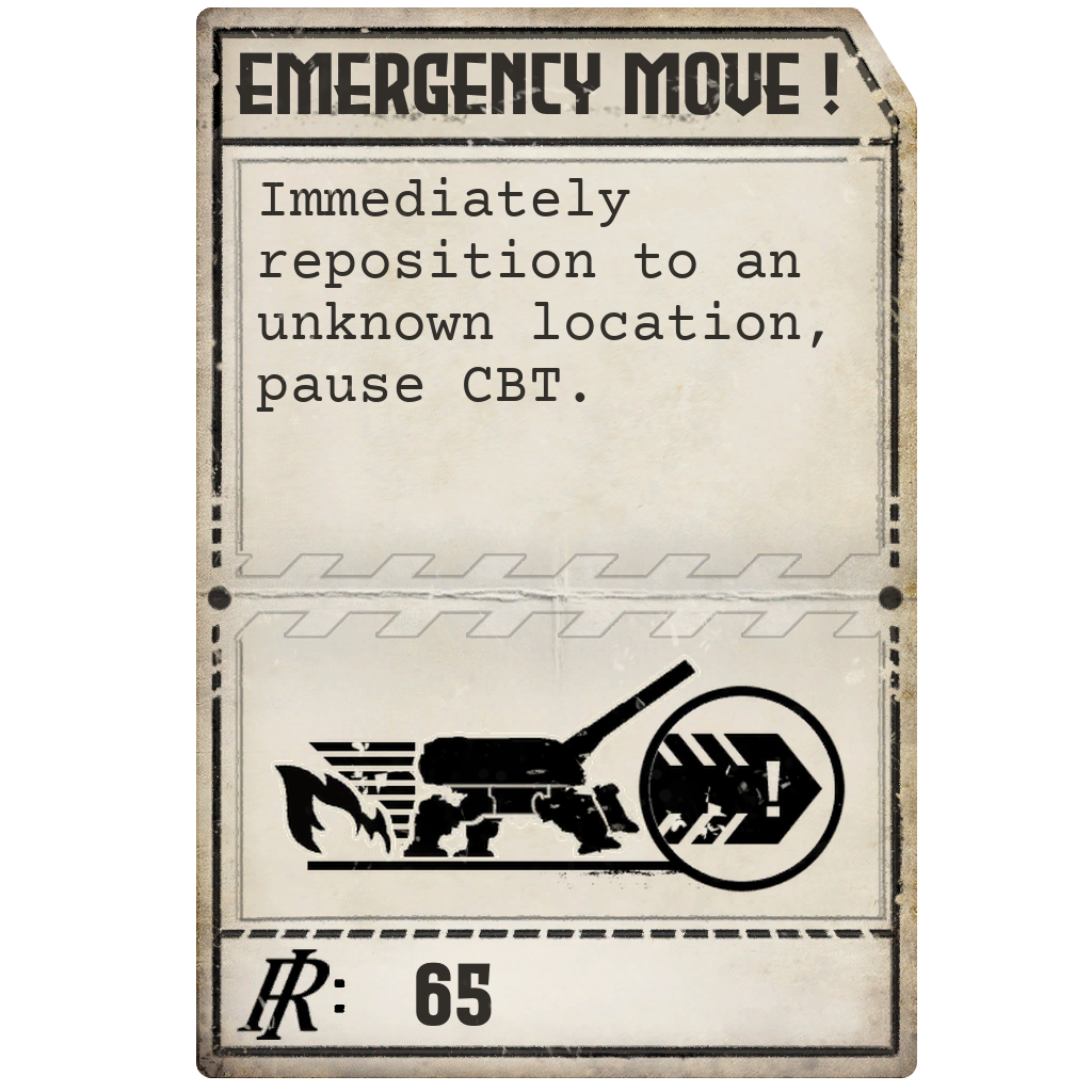 Emergency Move Punchcard