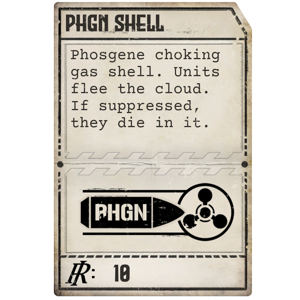 Phosgene punchcard
